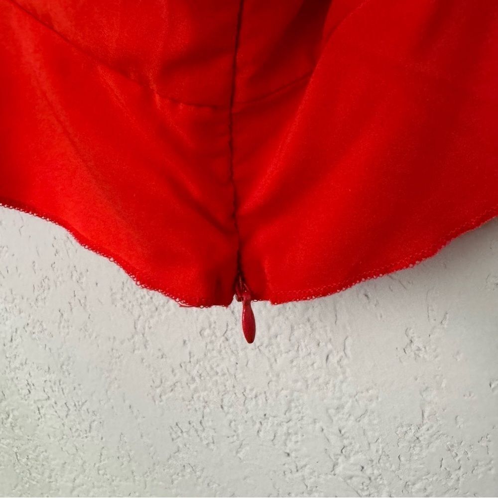 Red Ruffle Camisole Tank Top - Picture 6 of 8
